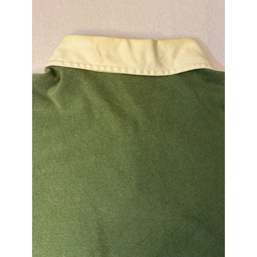 Vintage Polo Sport Ralph Lauren 67 P Wing Varsity Patch Green Rugby Shirt XXL - Picture 8 of 10
